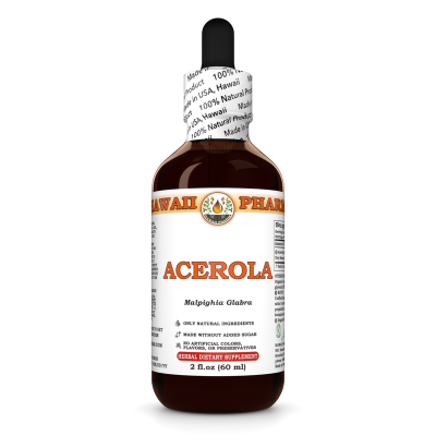 Acerola Liquid Extract, Organic Acerola (Malpighia Glabra) Dried Berry Tincture