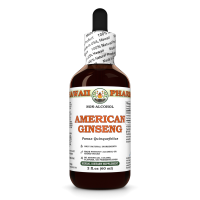 American Ginseng Alcohol-FREE Liquid Extract, Ginseng (Panax Quinquefolius) Dried Root Glycerite