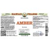 Amber, Hu Po (Succinum) Tincture, Dried Amber Resin ALCOHOL-FREE Liquid Extract, Amber, Glycerite Herbal Supplement