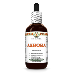 Ashoka, Ashoka Tree (Saraca Asoca) Extract, Dried Bark ALCOHOL-FREE Liquid Extract, Ashoka, Glycerite Herbal Supplement