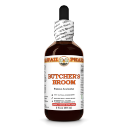 Butcher's Broom Liquid Extract, Organic Butcher's Broom (Ruscus Aculeatus) Dried Root Tincture