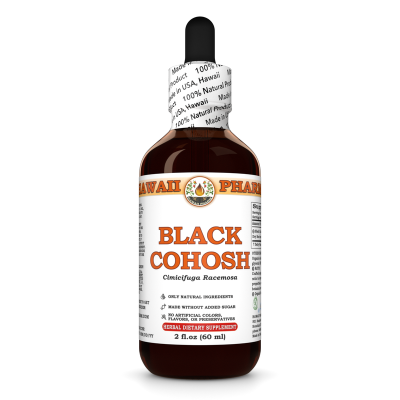 Black Cohosh Liquid Extract, Organic Black Cohosh (Cimicifuga Racemosa) Dried Root Tincture