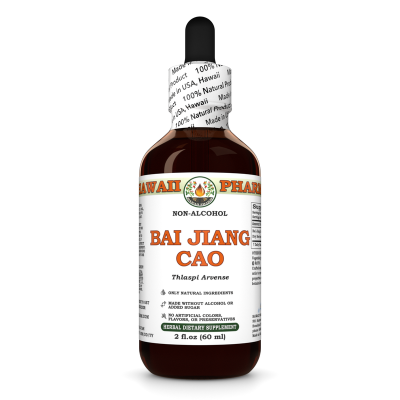 Bai Jiang Cao (Thlaspi Arvense) Tincture, Dried Herb ALCOHOL-FREE Liquid Extract