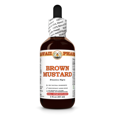 Brown Mustard (Brassica Nigra) Tincture, Certified Organic Dried Seed Liquid Extract