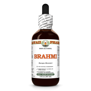 Brahmi Alcohol-FREE Liquid Extract, Brahmi (Bacopa Monnieri) Dried Whole Herb Liquid Glycerite