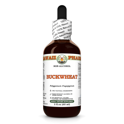 Buckwheat Alcohol-FREE Liquid Extract, Buckwheat (Polygonum Fagopyrum) Dried Hulls Glycerite