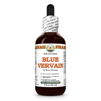 Blue Vervain Alcohol-FREE Liquid Extract, Organic Blue Vervain (Verbena Hastata) Dried Above-Ground Parts Glycerite