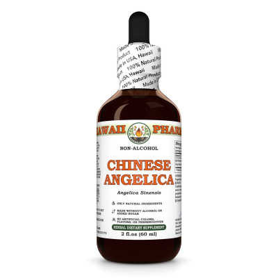 Chinese Angelica Alcohol-FREE Liquid Extract, Organic Angelica (Angelica Sinensis) Dried Root Glycerite