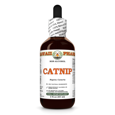 Catnip Alcohol-FREE Liquid Extract, Organic Catnip (Nepeta Cataria) Dried Leaf and Flower Glycerite
