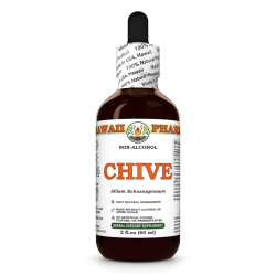 Chive Alcohol-FREE Liquid Extract, Organic Chive (Allium Schoenoprasum) Dried Rings Glycerite
