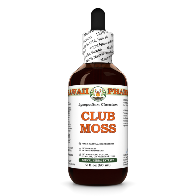 Club Moss Alcohol-FREE Liquid Extract, Club Moss (Lycopodium clavatum) Dried Whole Herb Glycerite