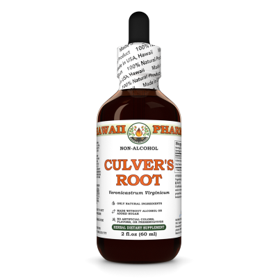 Culver's Root Alcohol-FREE Liquid Extract, Culver's Root (Veronicastrum Virginicum) Dried Root Glycerite