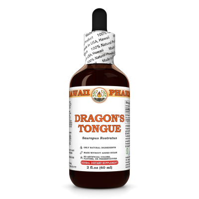 Dragon's Tongue (Sauropus Rostratus) Tincture, Organic Dried Leaf Liquid Extract, Long Li Ye, Herbal Supplement