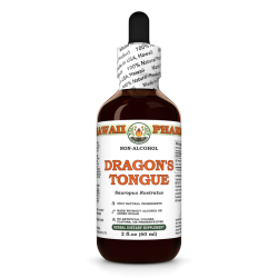 Dragon's Tongue (Sauropus Rostratus) Glycerite, Organic Dried Leaf Alcohol-Free Liquid Extract, Long Li Ye, Glycerite Herbal Supplement