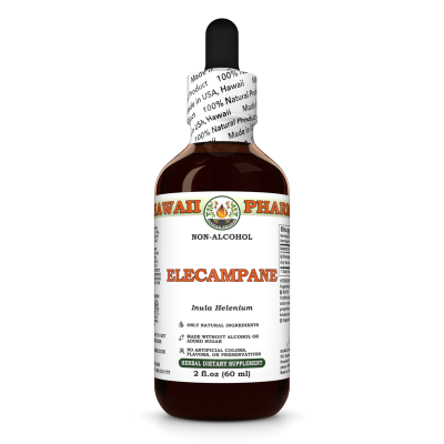 Elecampane Alcohol-FREE Liquid Extract, Organic Elecampane (Inula Helenium) Dried Root Glycerite