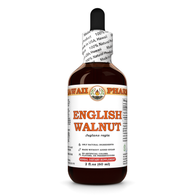 English Walnut Liquid Extract, Organic English Walnut (Juglans Regia) Dried Leaf Tincture