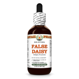 False Daisy (Eclipta Prostrata) Glycerite, Dried Leaves Alcohol-Free Liquid Extract, Han Lian Cao, Glycerite Herbal Supplement