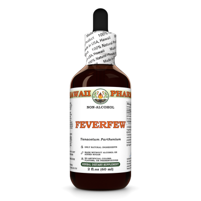 Feverfew Alcohol-FREE Liquid Extract, Organic Feverfew (Tanacetum parthenium) Dried Herb Glycerite