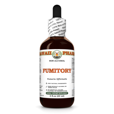 Fumitory Alcohol-FREE Liquid Extract, Organic Fumitory (Fumaria officinalis) Dried Herb Glycerite