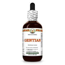 Gentian Alcohol-FREE Liquid Extract, Organic Gentian (Gentiana lutea) Dried Root Glycerite