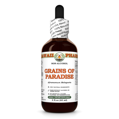 Grains Of Paradise Alcohol-FREE Liquid Extract, Grains Of Paradise (Aframomum Melegueta) Seeds Glycerite