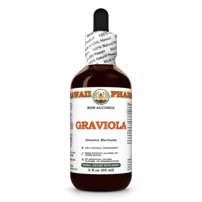 Graviola Alcohol-FREE Liquid Extract, Graviola (Annona Muricata) Dried Leaf Glycerite