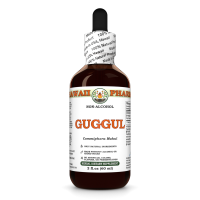 Guggul Alcohol-FREE Liquid Extract, Organic Guggul (Commiphora Mukul) Unprocessed Gum Resin Glycerite