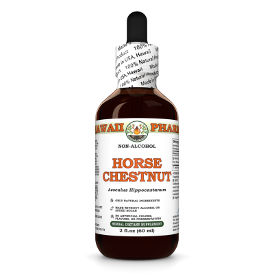 Horse Chestnut Alcohol-FREE Liquid Extract, Organic Horse Chestnut (Aesculus hippocastanum) Dried Nuts Glycerite