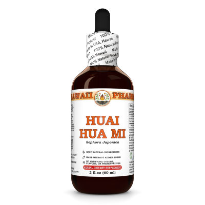 Huai Hua Mi (Sophora Japonica) Tincture, Organic Dried Flower Buds Liquid Extract, Pagoda Tree, Herbal Supplement