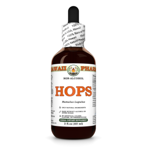 Hops Alcohol-FREE Liquid Extract, Hops (Humulus Lupulus) Dried Flower Glycerite