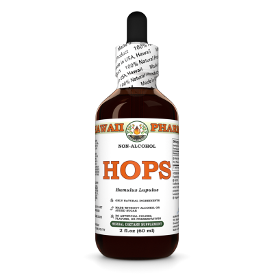 Hops Alcohol-FREE Liquid Extract, Organic Hops (Humulus Lupulus) Dried Flower Glycerite