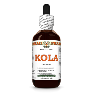 Kola (Cola Nitida) Extract, Dried Whole Nut ALCOHOL-FREE Liquid Extract