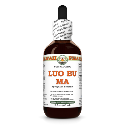 Luo Bu Ma Alcohol-FREE Liquid Extract, Luo Bu Ma, Dogbane (Apocynum Venetum) Leaf Glycerite