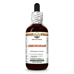 Lemongrass Alcohol-FREE Liquid Extract, Organic Lemongrass (Cymbopogon Citratus) Dried Stalk Glycerite