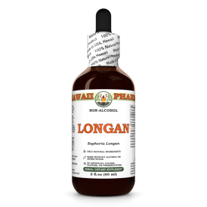 Longan Liquid Extract, Dried peel (Euphoria Longan) Alcohol-Free Glycerite