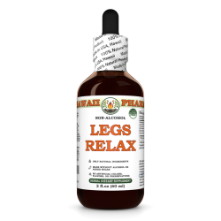 Legs Relax Alcohol-FREE Herbal Liquid Extract, Valerian, Thyme and Quina Glycerite