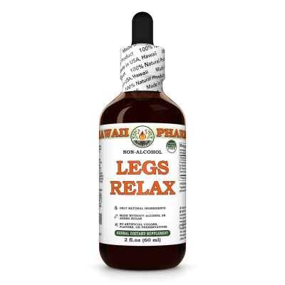Legs Relax Alcohol-FREE Herbal Liquid Extract, Valerian, Thyme and Quina Glycerite