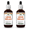 Legs Relax Alcohol-FREE Herbal Liquid Extract, Valerian, Thyme and Quina Glycerite 2x2 Oz
