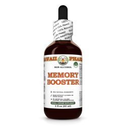 Memory Booster Alcohol-FREE Herbal Liquid Extract, Ginkgo Leaf, Gotu Kola Herb, Rosemary Leaf Glycerite