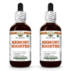 Memory Booster Alcohol-FREE Herbal Liquid Extract, Ginkgo Leaf, Gotu Kola Herb, Rosemary Leaf Glycerite 2x2 Oz