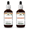 Coughout Alcohol-FREE Herbal Liquid Extract, Licorice Dried Root, Mullein Dried Flower, Thyme Dried Herb Glycerite 2x2 Oz