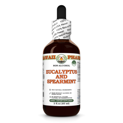 Eucalyptus and Spearmint Alcohol-FREE Herbal Liquid Extract, Eucalyptus Leaf, Spearmint Leaf Glycerite