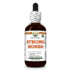 Strong Bones Alcohol-FREE Herbal Liquid Extract, Black Cohosh Dried Root, Red Clover Dried Herb, Horsetail Dried Herb Glycerite 2 Oz