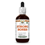 Strong Bones Alcohol-FREE Herbal Liquid Extract, Black Cohosh Dried Root, Red Clover Dried Herb, Horsetail Dried Herb Glycerite