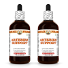 Arteries Support Liquid Extract, Hawthorn leaf and flower, Garlic bulb, Olive leaf Tincture Herbal Supplement 2x4 Oz