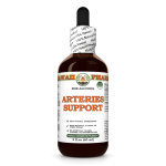 Arteries Support Alcohol-FREE Herbal Liquid Extract, Hawthorn leaf and flower, Garlic bulb, Olive leaf Glycerite