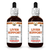 Liver Support Liquid Extract, Milk Thistle, Turmeric, Licorice, Dandelion, Schisandra, Oregon Grape Herbal Supplement 2x2 Oz