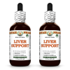 Liver Support Alcohol-FREE Herbal Liquid Extract, Milk Thistle, Turmeric, Licorice, Dandelion, Schisandra, Oregon Grape Glycerite 2x2 Oz