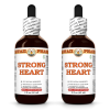 Strong Heart Liquid Extract, Hawthorn Dried Leaf and Flower, Goldenseal Dried Root Tincture 2x2 Oz