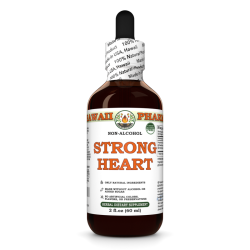 Strong Heart Alcohol-FREE Herbal Liquid Extract, Hawthorn Dried Leaf and Flower, Goldenseal Dried Root Glycerite